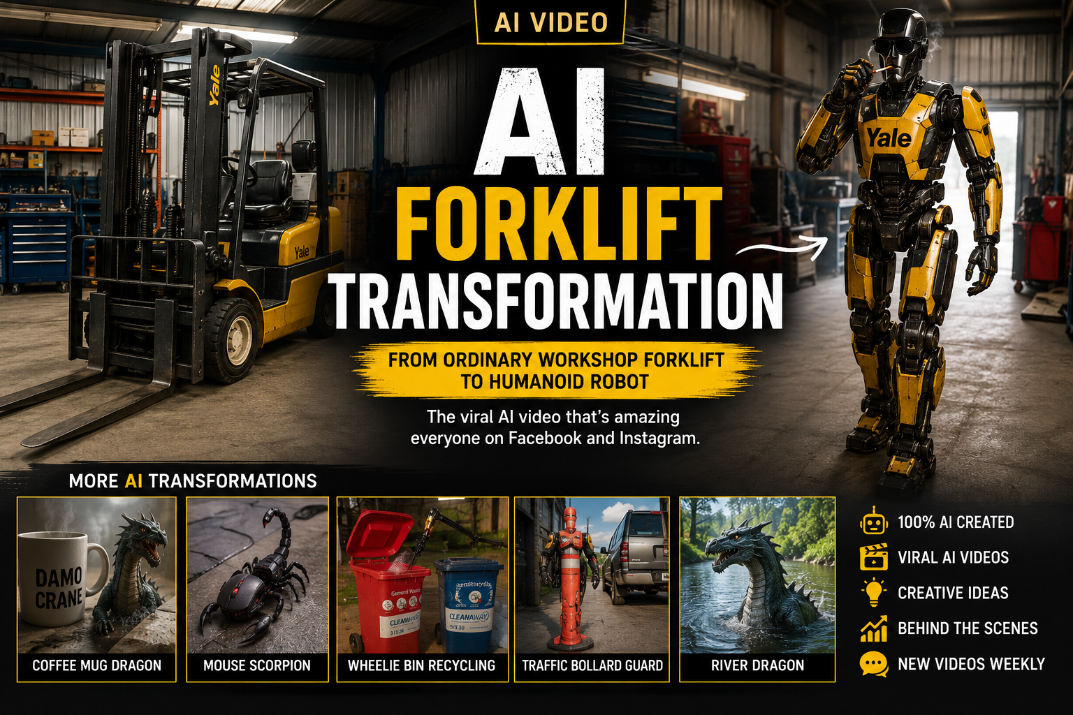 AI Forklift Transformation – From Ordinary Workshop Forklift to Robot