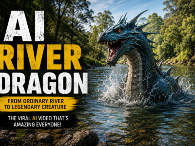 AI River Dragon | Ordinary River Transforms into a Giant Dragon